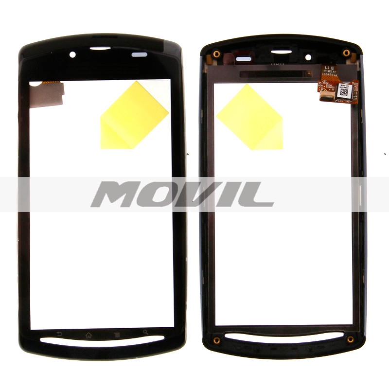 Touch Screen Digitizer Glass Panel With Frame Replacement For Sony Xperia Play Z1i R800 R800i